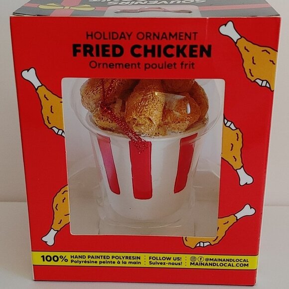 Main and Local Kentucky Fried Chicken Bucket Ornament - Picture 2 of 5